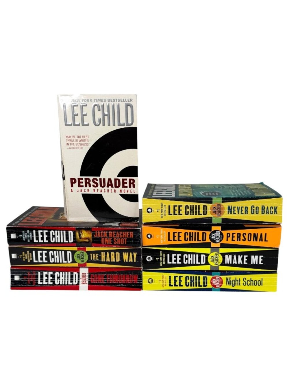 Jack Reacher Series By Lee Child Lot Of 8 Paperback Books
